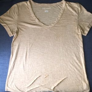 I am selling this size small orange/beige blouse
